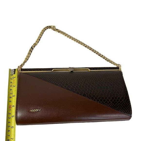 Vintage Persaud Faux Snakeskin Clutch - Picture 15 of 15